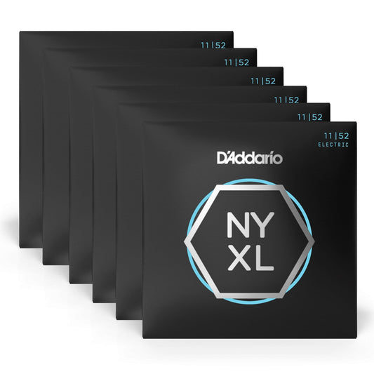 D'Addario NYXL Electric Guitar Strings Medium/Heavy 11-52 6 Pack Bundle Accessories / Strings / Guitar Strings