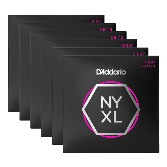 D'Addario NYXL Electric Guitar Strings Super Light 9-42 6 Pack Bundle Accessories / Strings / Guitar Strings