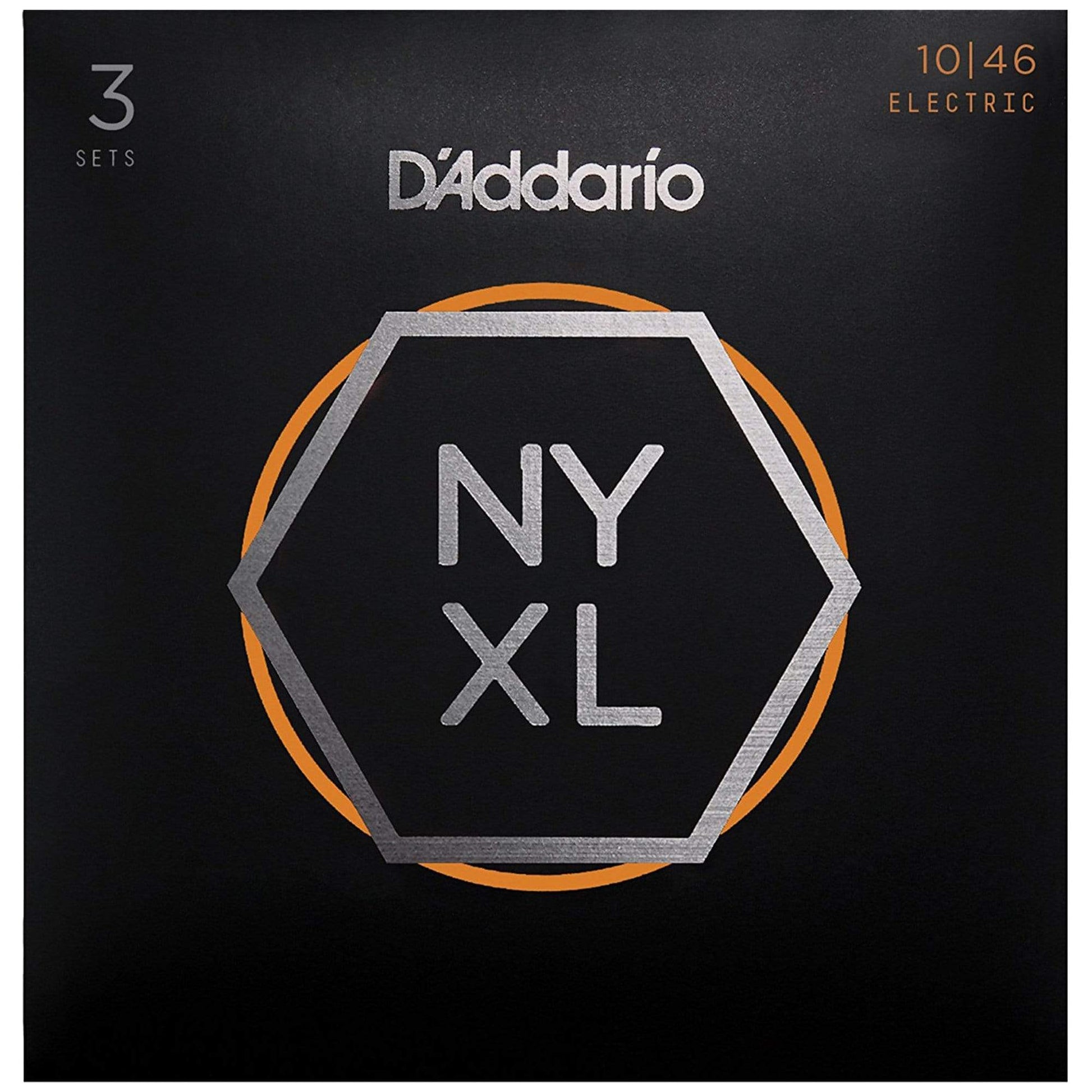D'Addario NYXL1046-3P Electric Regular Light 10-46 3-Pack Accessories / Strings / Guitar Strings