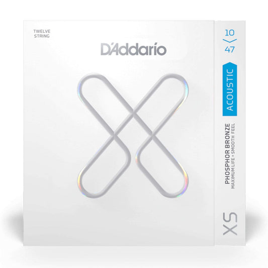 D'Addario XS Coated Acoustic Phosphor Bronze Light 12-String 10-47 Accessories / Strings / Guitar Strings