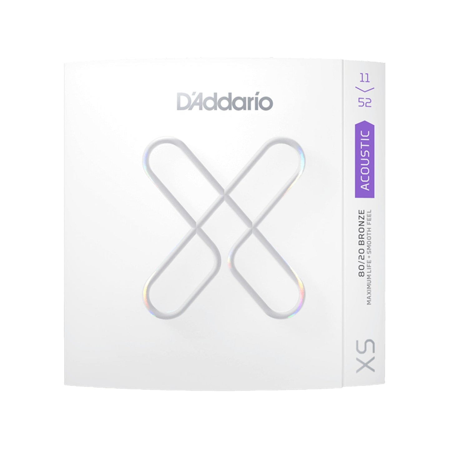 D'Addario XS Coated Acoustic 80/20 Bronze Custom Light 11-52 Accessories / Strings / Guitar Strings