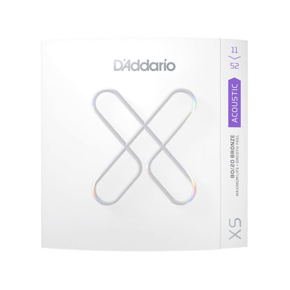 D'Addario XS Coated Acoustic 80/20 Bronze Custom Light 11-52 Accessories / Strings / Guitar Strings