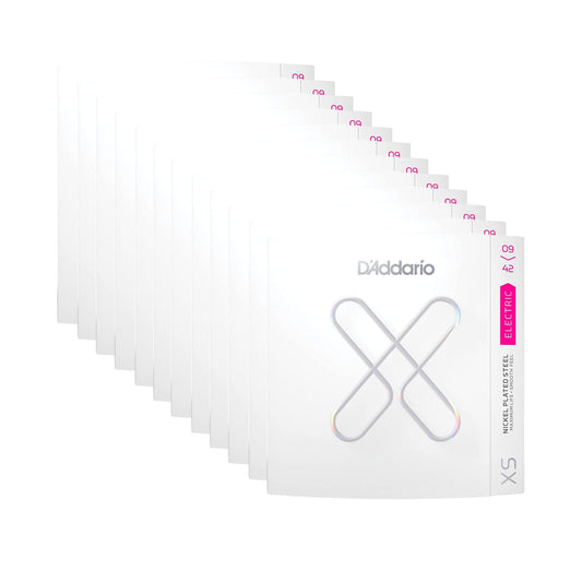 D'Addario XS Coated Electric Nickel Wound 09-42 Super Light 12 Pack Bundle Accessories / Strings / Guitar Strings