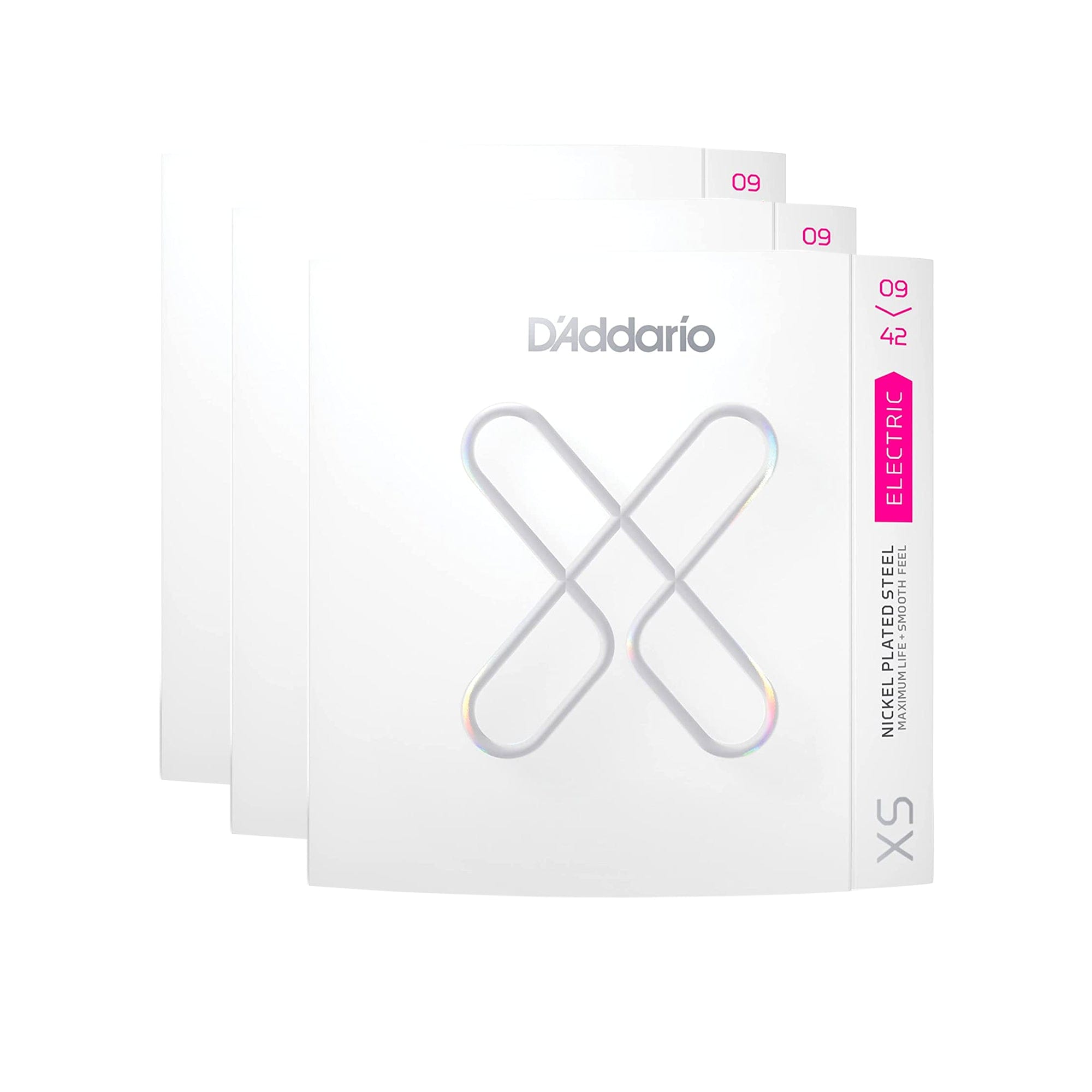 D'Addario XS Coated Electric Nickel Wound 09-42 Super Light 3 Pack Bundle Accessories / Strings / Guitar Strings