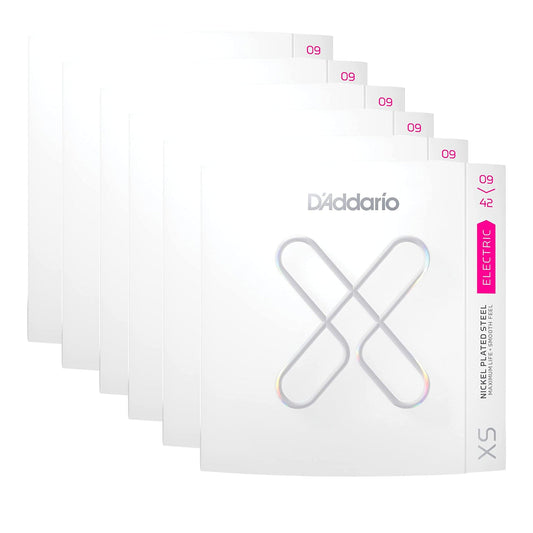 D'Addario XS Coated Electric Nickel Wound 09-42 Super Light 6 Pack Bundle Accessories / Strings / Guitar Strings