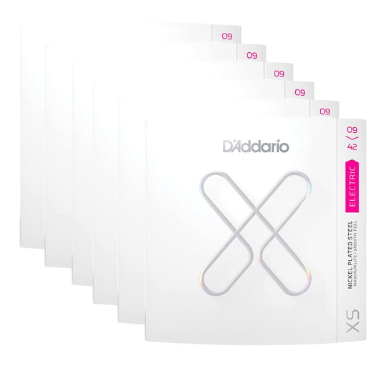 D'Addario XS Coated Electric Nickel Wound 09-42 Super Light 6 Pack Bundle Accessories / Strings / Guitar Strings
