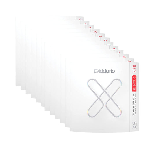 D'Addario XS Coated Electric Nickel Wound 10-52 Light Top/Heavy Bottom 12 Pack Bundle Accessories / Strings / Guitar Strings