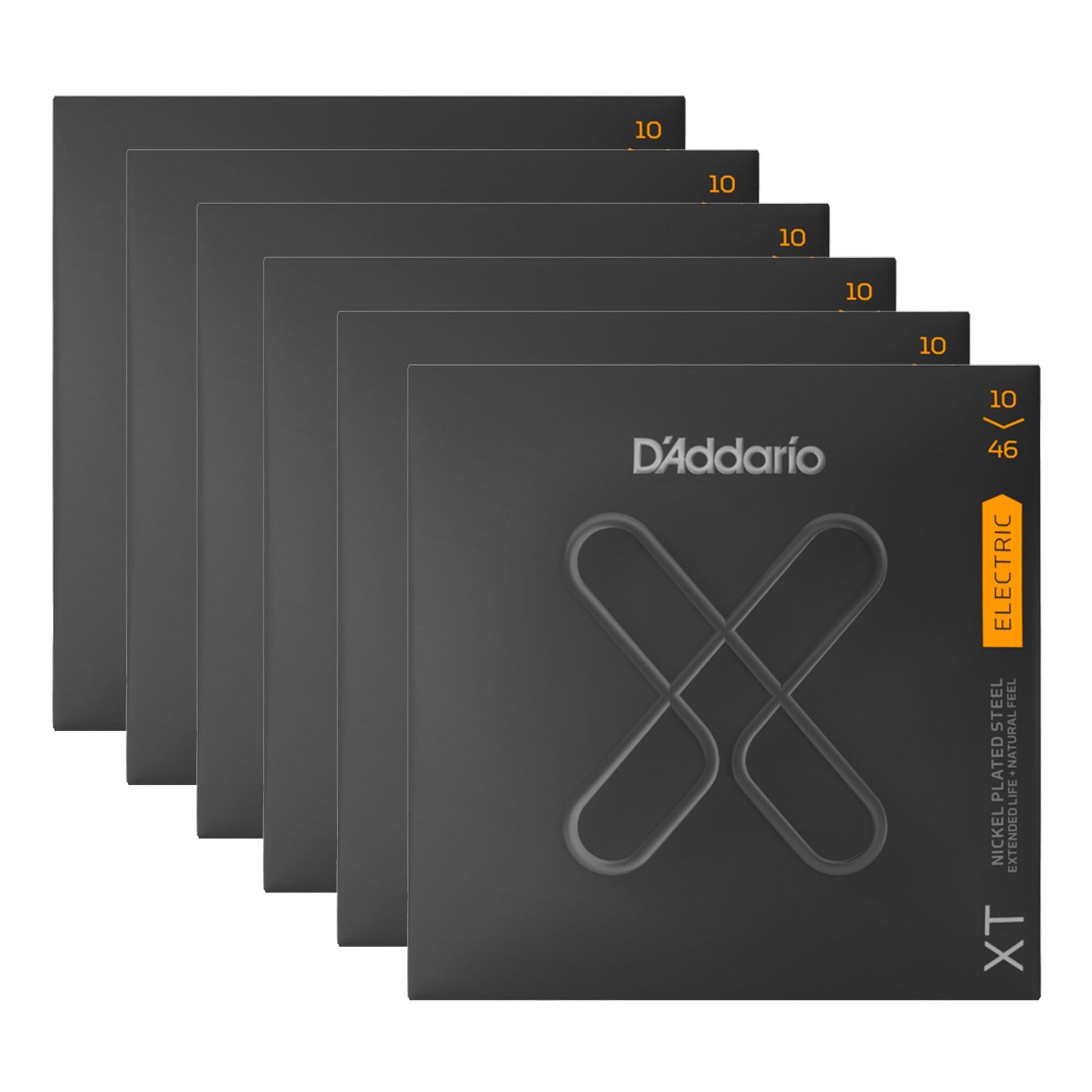 D'Addario XT Nickel Plated Steel Electric Guitar Strings Regular Light 10-46 6 Pack Bundle Accessories / Strings / Guitar Strings