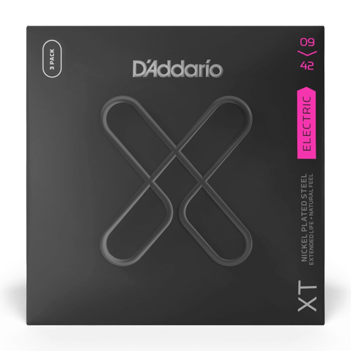 D'Addario XT Nickel Plated Steel Electric Guitar Strings Super Light 9-42 3-Pack Accessories / Strings / Guitar Strings
