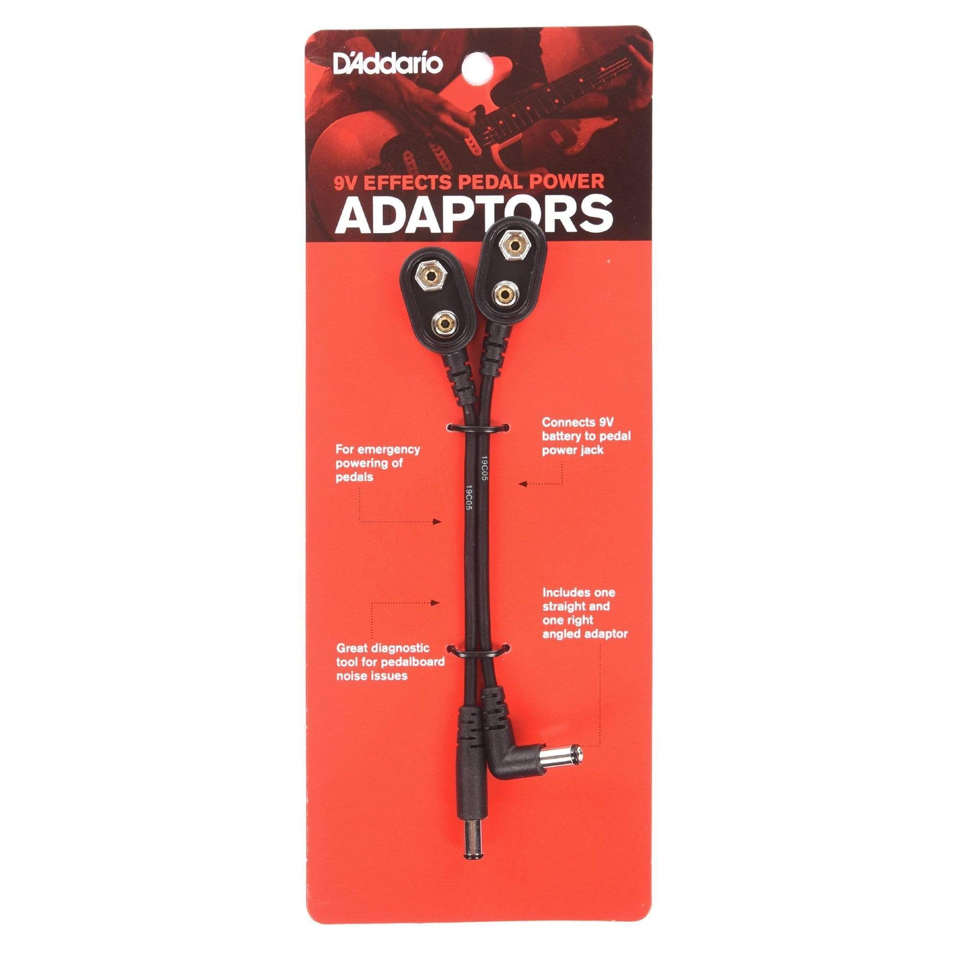 D'Addario 9v Effects Pedal Power Adaptors Effects and Pedals / Pedalboards and Power Supplies