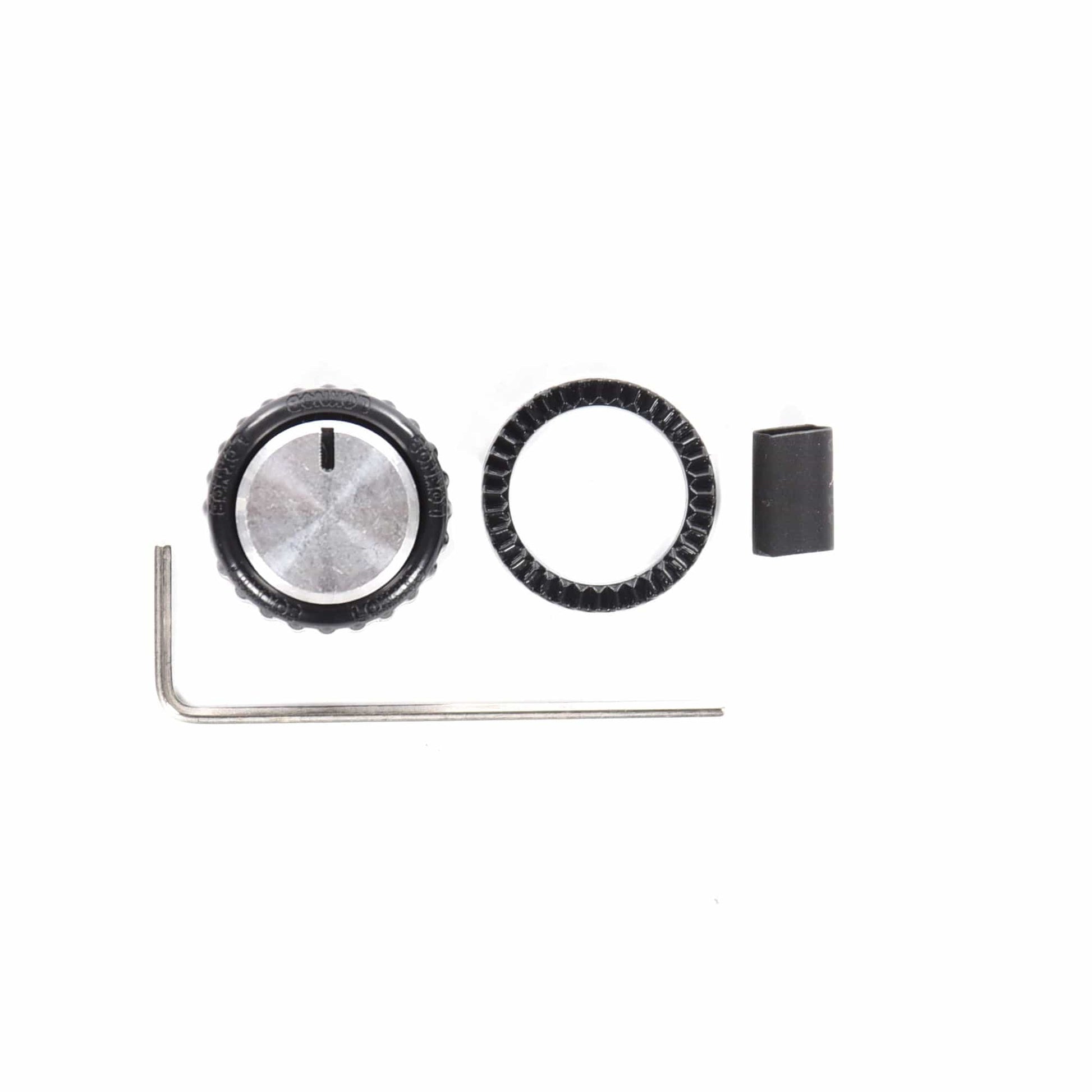D'Addario LokNob Large Black/Silver Parts / Knobs
