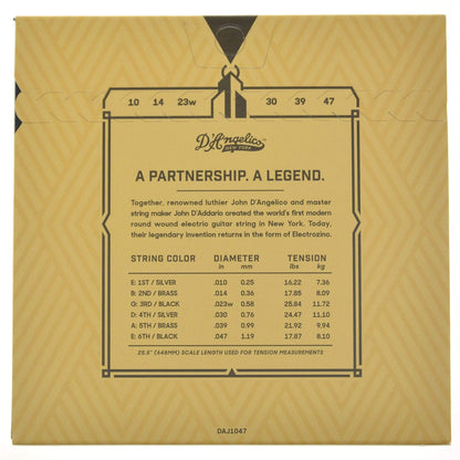 D'Angelico Jazz 10's Electrozinc Electric Guitar Strings Accessories / Strings / Guitar Strings