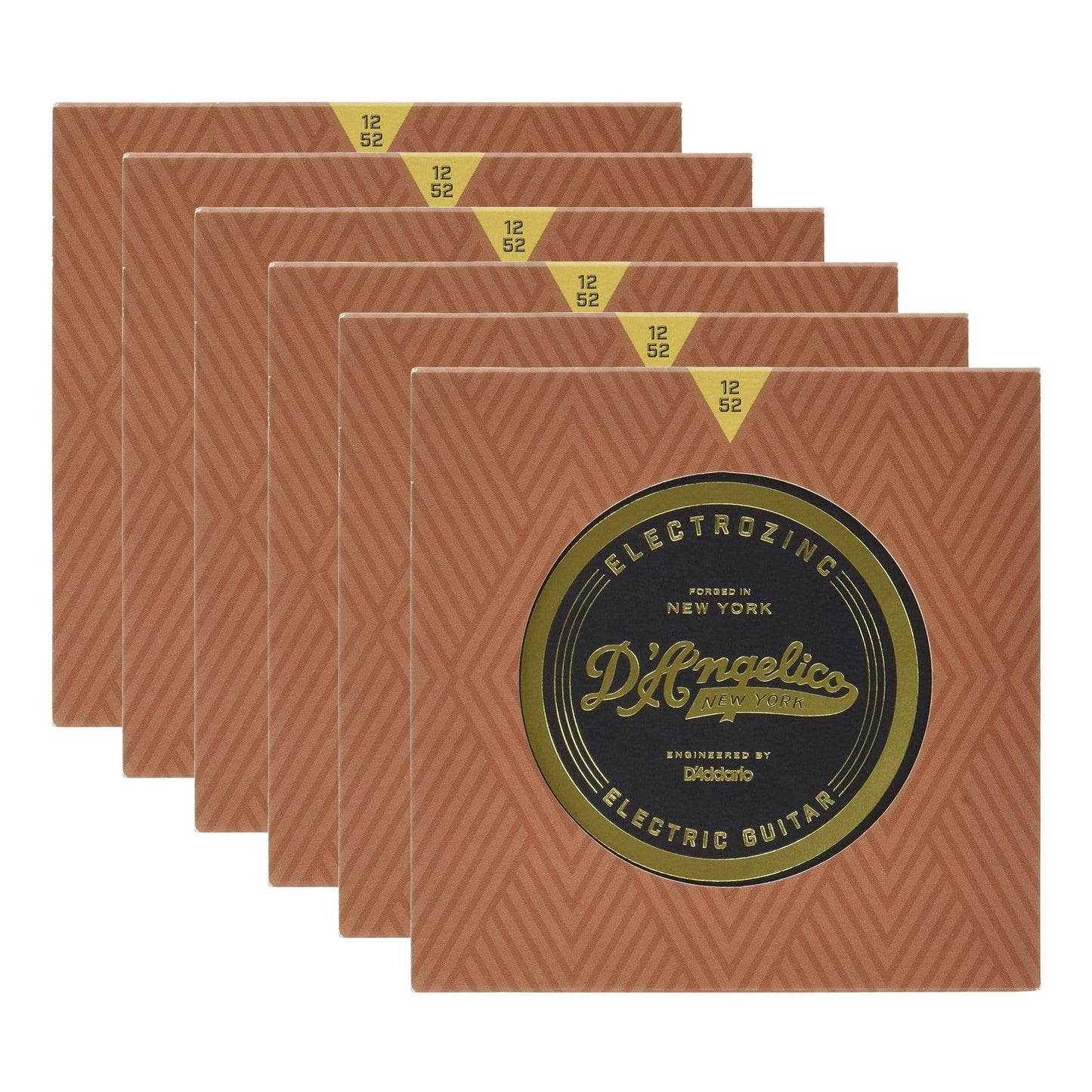 D'Angelico Jazz 12's Electrozinc Electric Guitar Strings 6 Pack Bundle Accessories / Strings / Guitar Strings