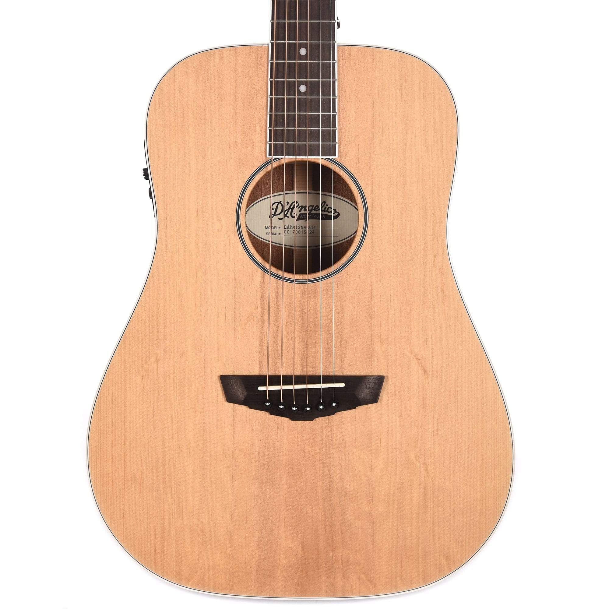 D'Angelico Premier Niagara Mini Dreadnought Spruce Top Acoustic Guitar w/Preamp & Tuner Acoustic Guitars / Mini/Travel