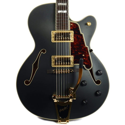 D'Angelico Deluxe 175 Hollow Single Cutaway Matte MIdnight Electric Guitars / Hollow Body