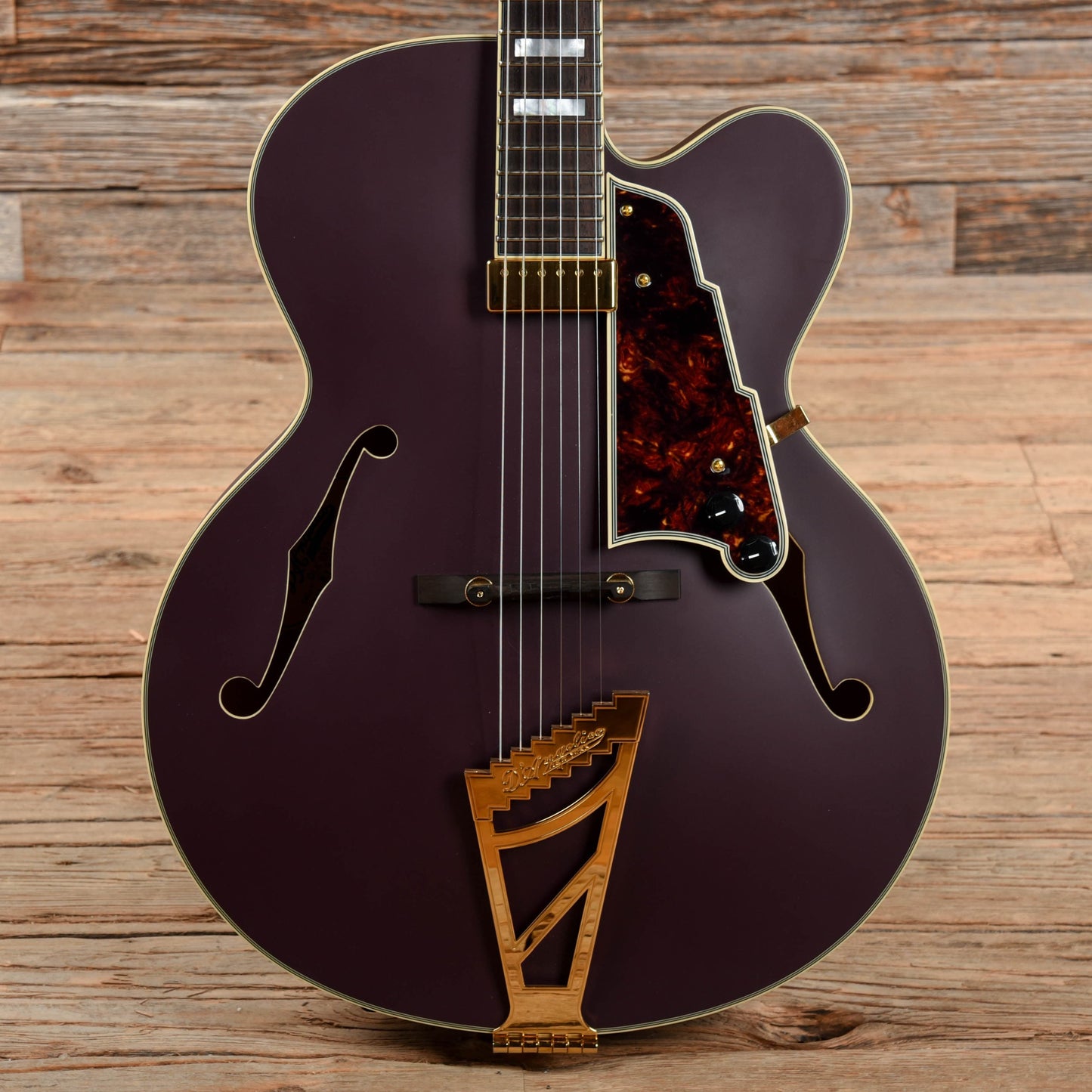 D'Angelico Deluxe EXL-1 Hollow Body Archtop Matte Plum 2017 Electric Guitars / Hollow Body
