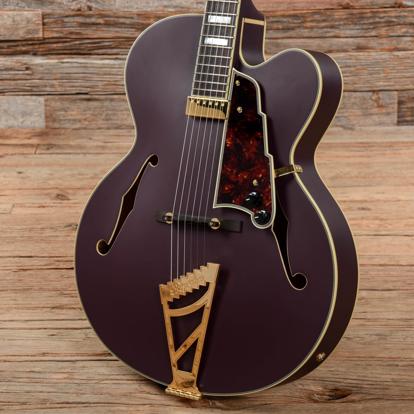 D'Angelico Deluxe EXL-1 Hollow Body Archtop Matte Plum 2017 Electric Guitars / Hollow Body