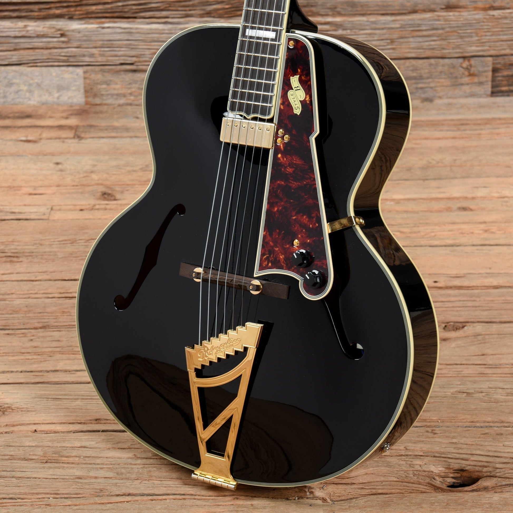 D'Angelico EX Style B Black 2018 Electric Guitars / Hollow Body