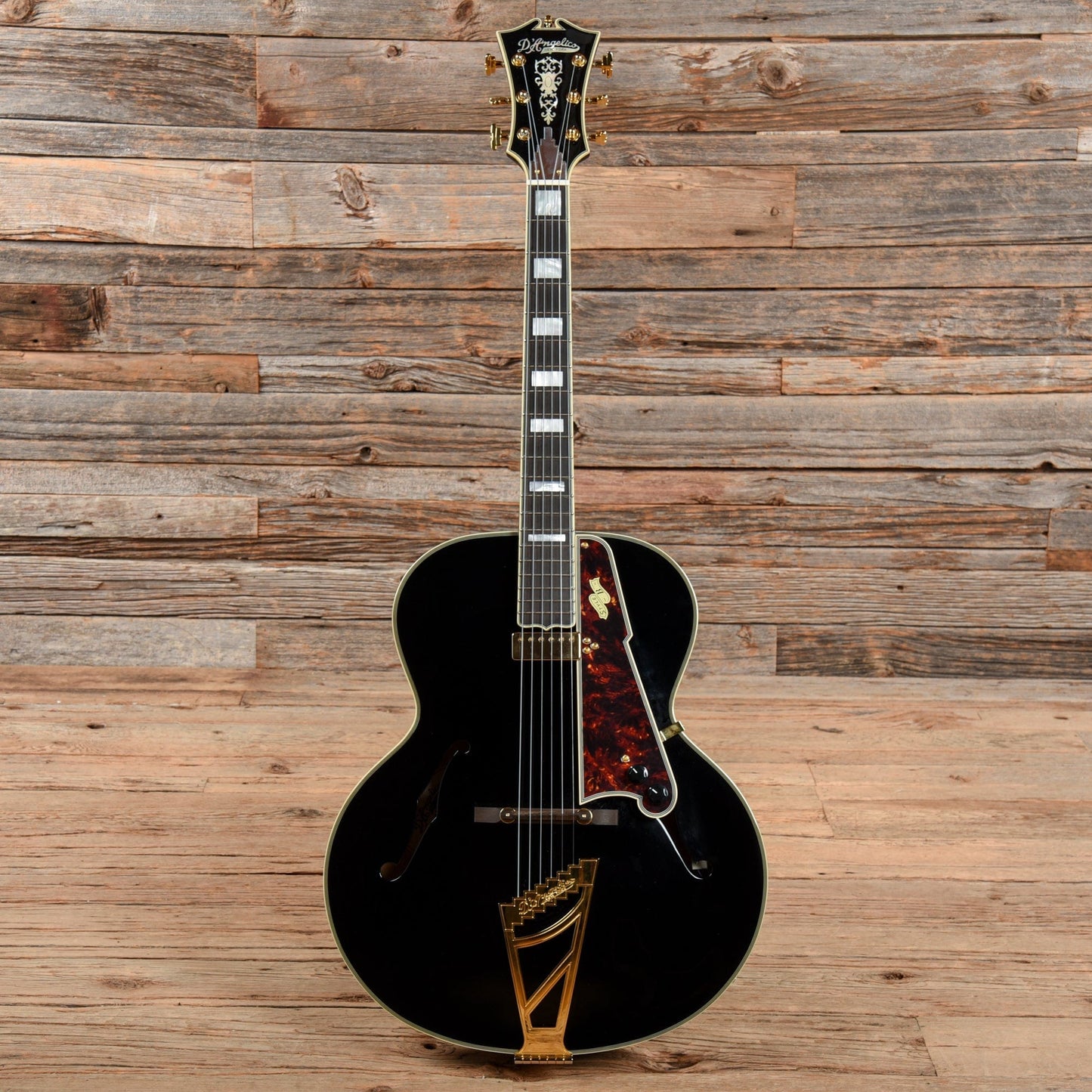 D'Angelico EX Style B Black 2018 Electric Guitars / Hollow Body