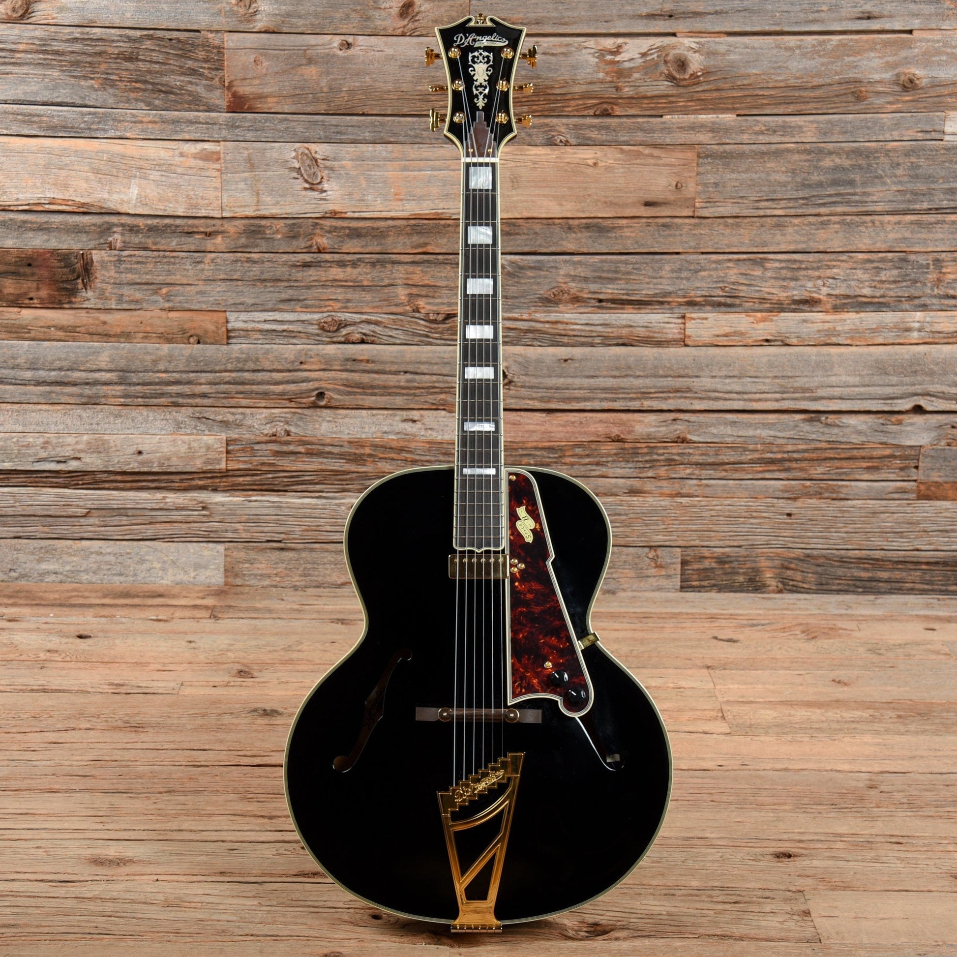 D'Angelico EX Style B Black 2018 Electric Guitars / Hollow Body