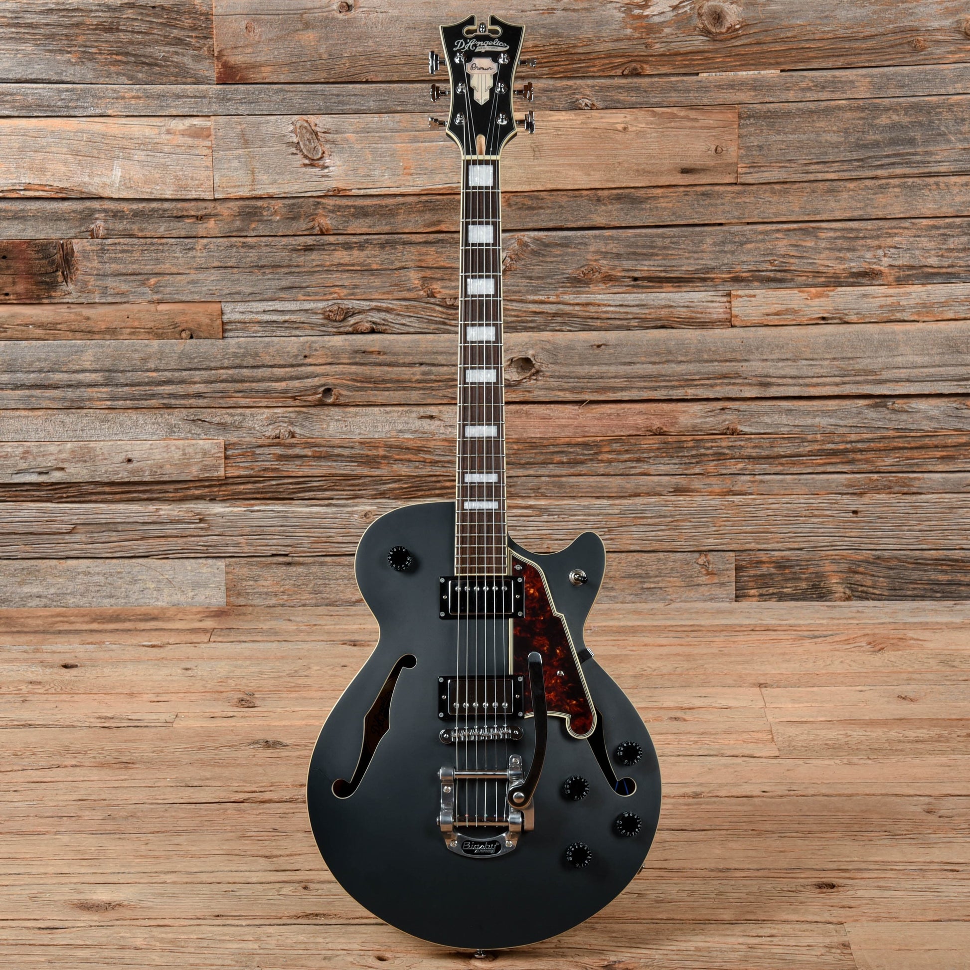 D'Angelico Premier SS Semi-Hollow Single Cutaway Bob Weir Signature Matte Stone Electric Guitars / Hollow Body
