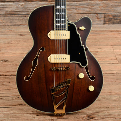D'Angelico Deluxe 59 with Stairstep Tailpiece Satin Brown Burst 2022 Electric Guitars / Semi-Hollow