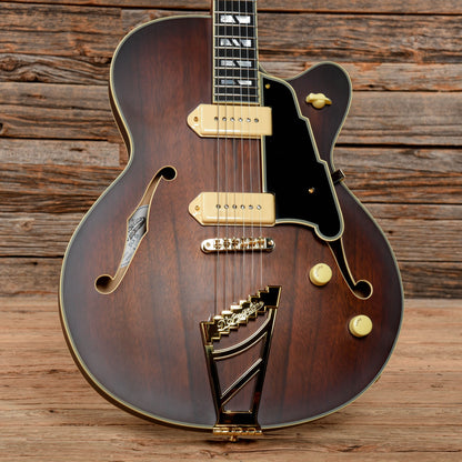 D'Angelico Deluxe 59 with Stairstep Tailpiece Satin Brown Burst 2022 Electric Guitars / Semi-Hollow