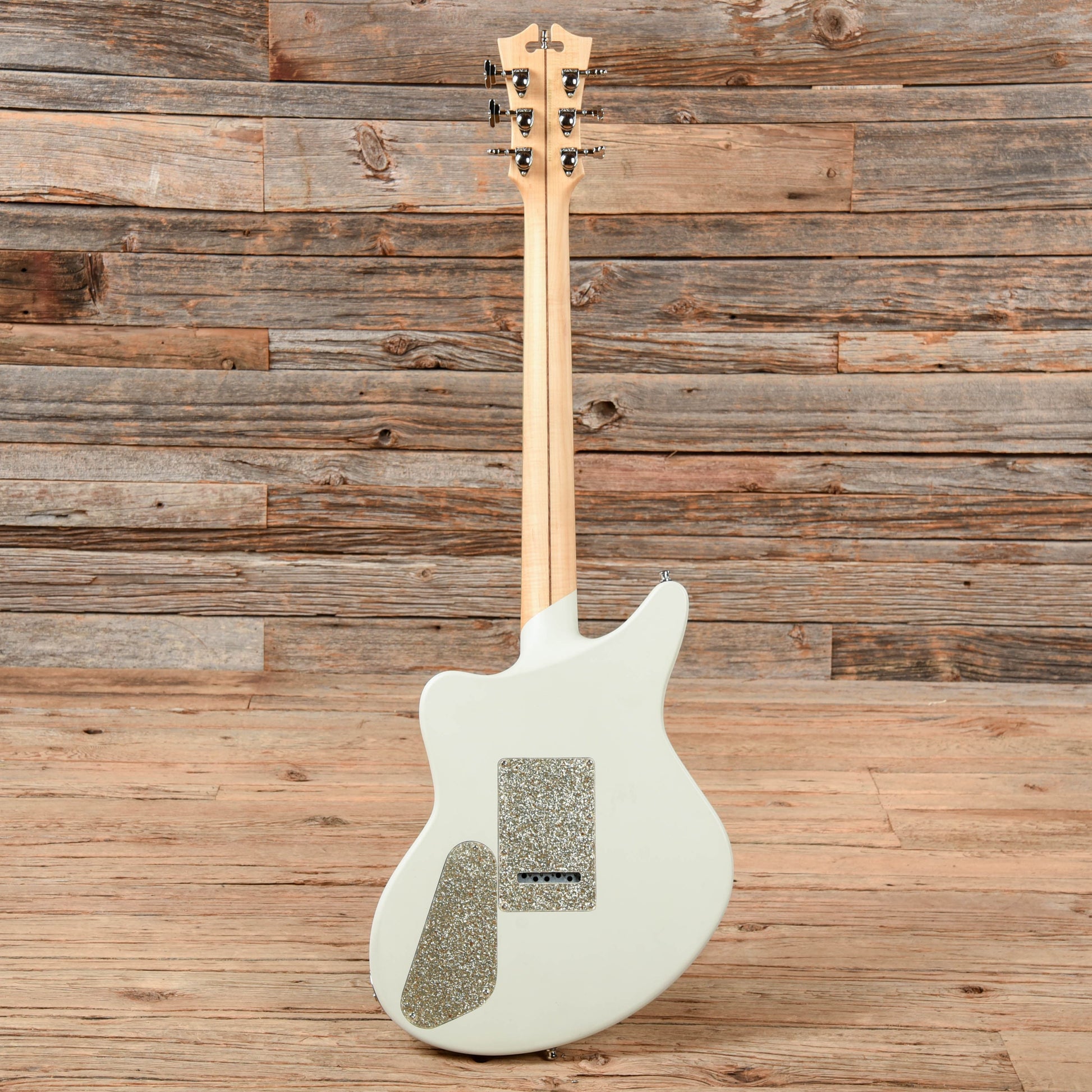 D'Angelico Deluxe Bedford SH HSS White Electric Guitars / Semi-Hollow