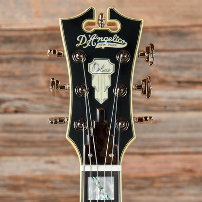 D'Angelico Deluxe Bedford SH HSS White Electric Guitars / Semi-Hollow