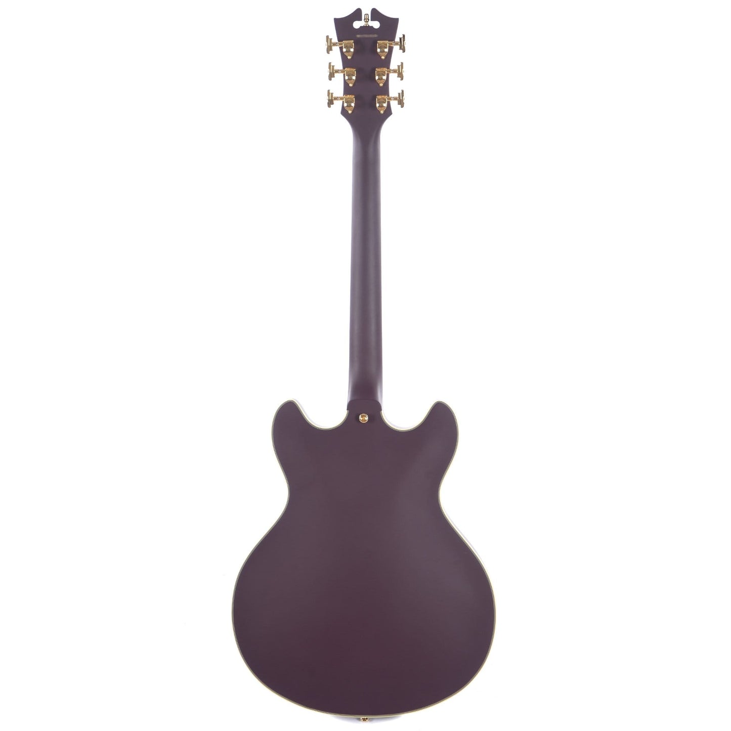 D'Angelico Deluxe DC Matte Plum Semi Hollow Double Cutaway Stop Bar Electric Guitars / Semi-Hollow