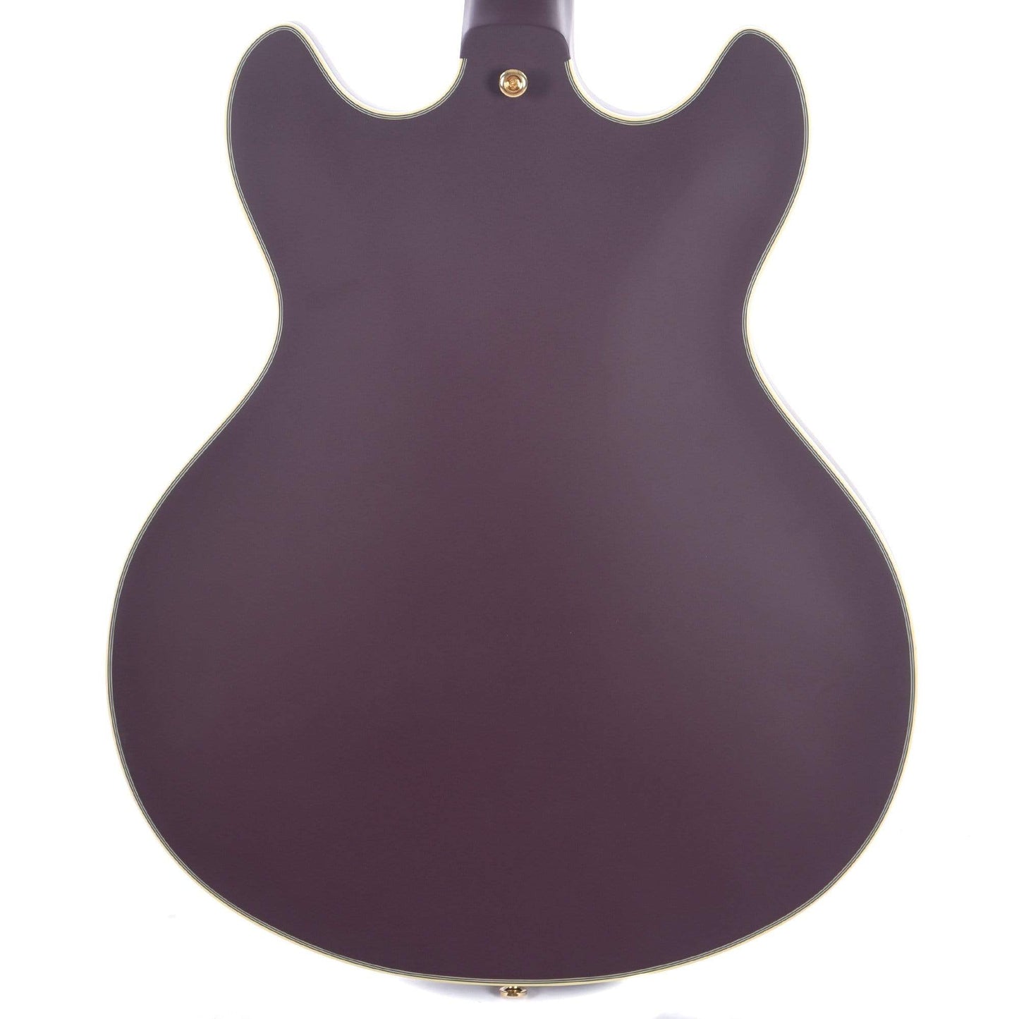 D'Angelico Deluxe DC Matte Plum Semi Hollow Double Cutaway Stop Bar Electric Guitars / Semi-Hollow