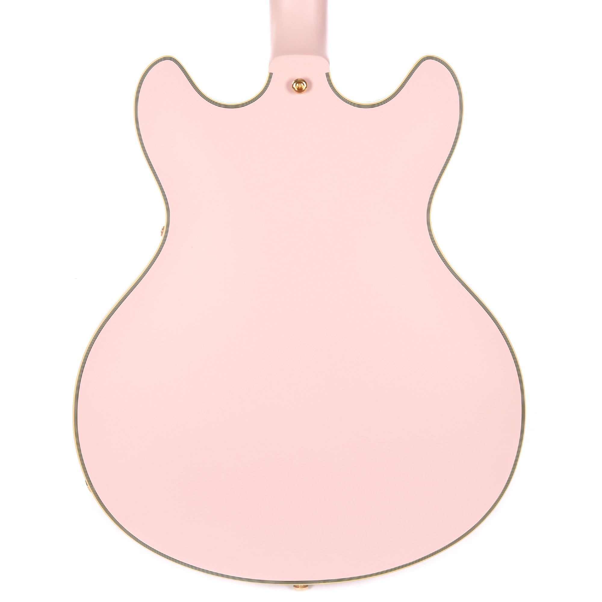 D'Angelico Deluxe DC Semi-Hollow Body Matte Rose Pink w/Stoptail