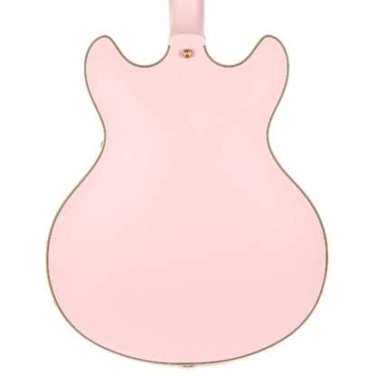 D'Angelico Deluxe DC Semi-Hollow Body Matte Rose Pink w/Stoptail Bridge Electric Guitars / Semi-Hollow