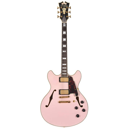 D'Angelico Deluxe DC Semi-Hollow Body Matte Rose Pink w/Stoptail Bridge Electric Guitars / Semi-Hollow