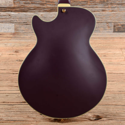 D'Angelico Deluxe SSTP Semi-Hollow Single Cutaway Matte Plum 2017 Electric Guitars / Semi-Hollow