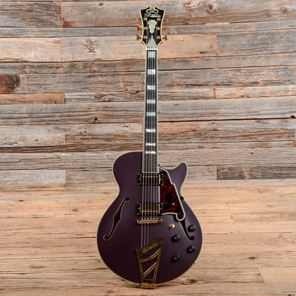 D'Angelico Deluxe SSTP Semi-Hollow Single Cutaway Matte Plum 2017 Electric Guitars / Semi-Hollow
