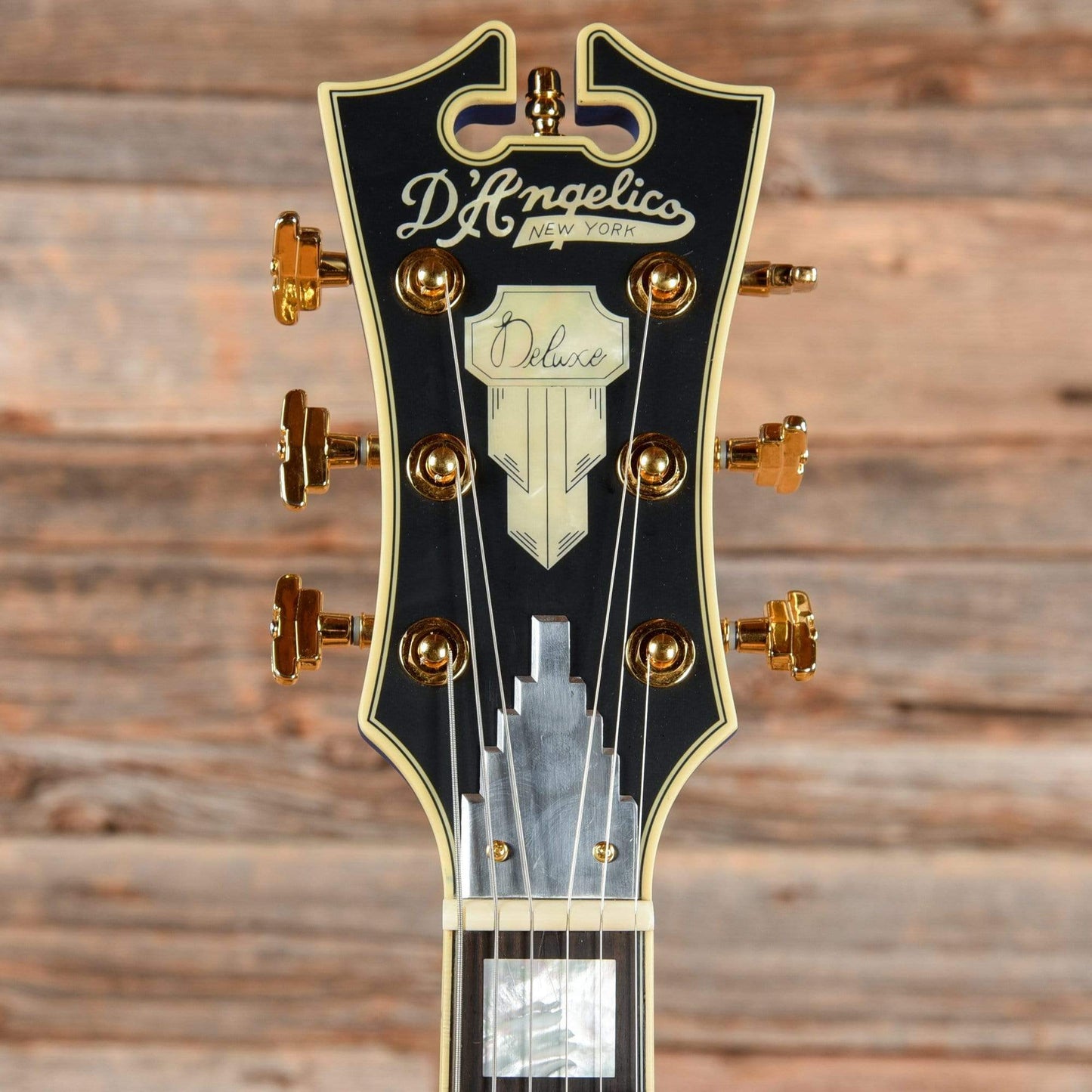 D'Angelico DLX SSS Satin Blue Electric Guitars / Semi-Hollow
