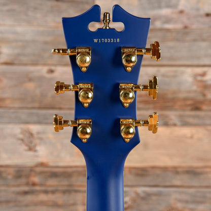 D'Angelico DLX SSS Satin Blue Electric Guitars / Semi-Hollow