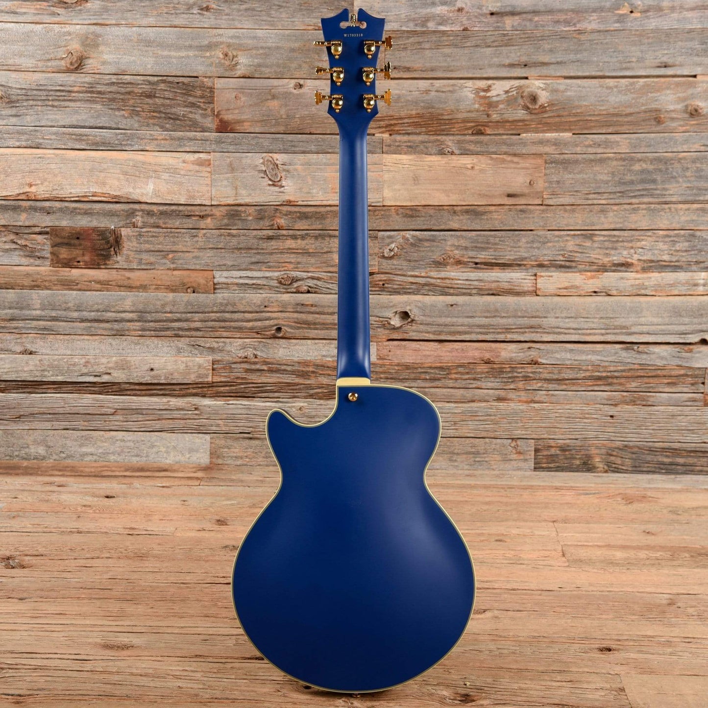 D'Angelico DLX SSS Satin Blue Electric Guitars / Semi-Hollow