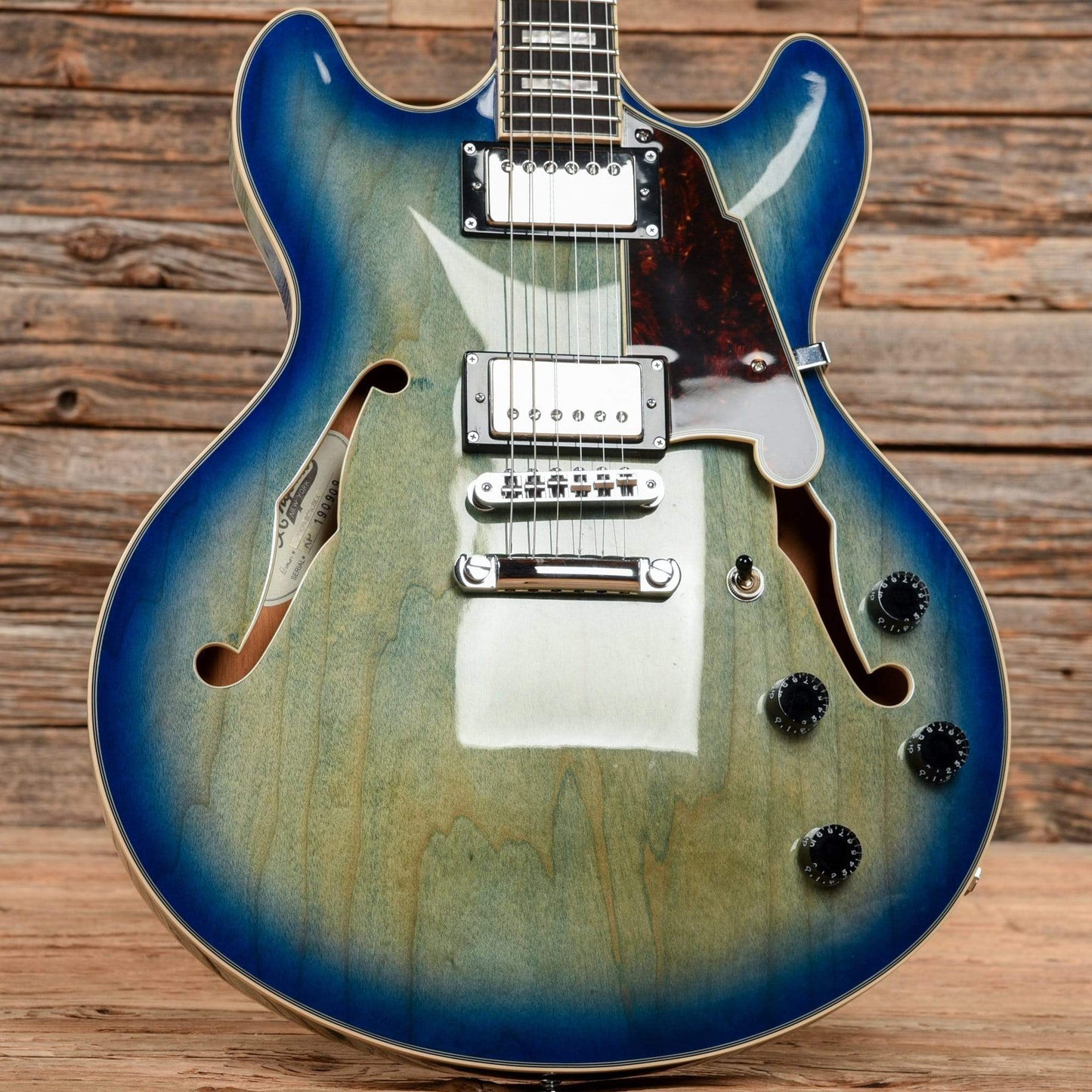 D'Angelico Premier DC Boardwalk Blue Burst 2019 Electric Guitars / Semi-Hollow