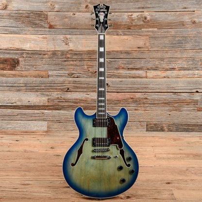D'Angelico Premier DC Boardwalk Blue Burst 2019 Electric Guitars / Semi-Hollow