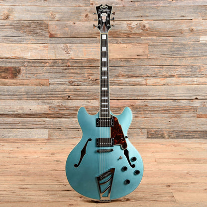 D'Angelico Premier DC Semi-Hollow Double Cutaway Ocean Turquoise 2018 Electric Guitars / Semi-Hollow