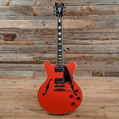 D'Angelico Premier DC Semi-Hollow Double Cutaway with Stop-Bar Tailpiece Fiesta Red Electric Guitars / Semi-Hollow
