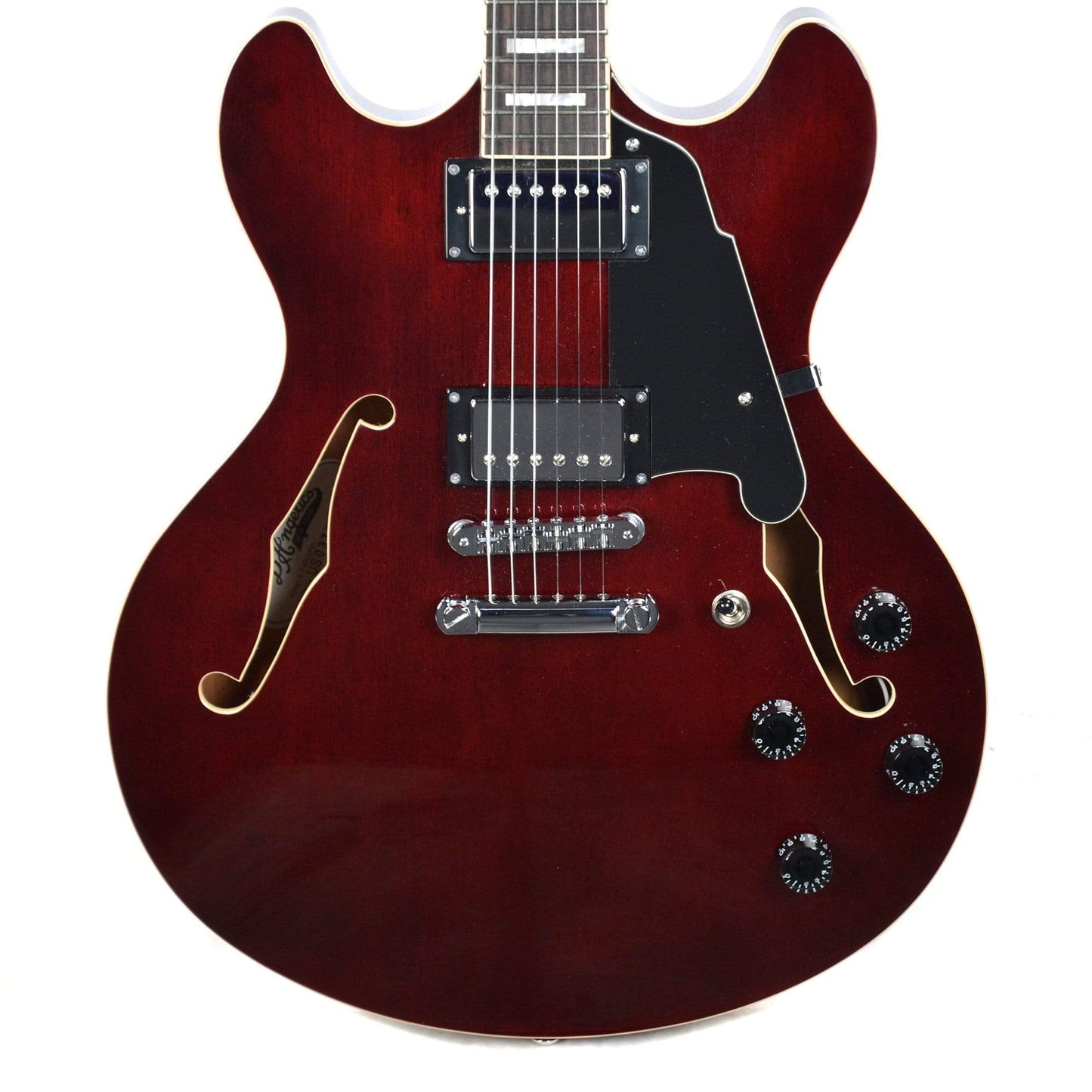 D'Angelico Premier DC Trans Wine Stop Bar Electric Guitars / Semi-Hollow
