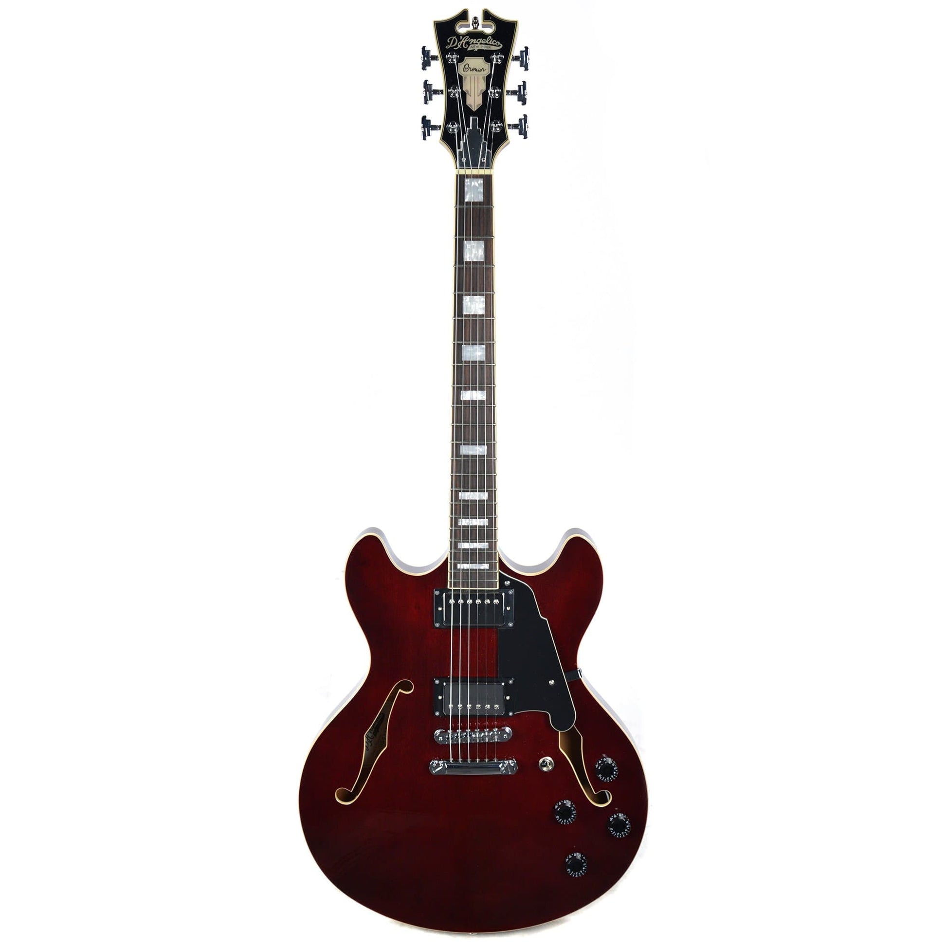 D'Angelico Premier DC Trans Wine Stop Bar Electric Guitars / Semi-Hollow