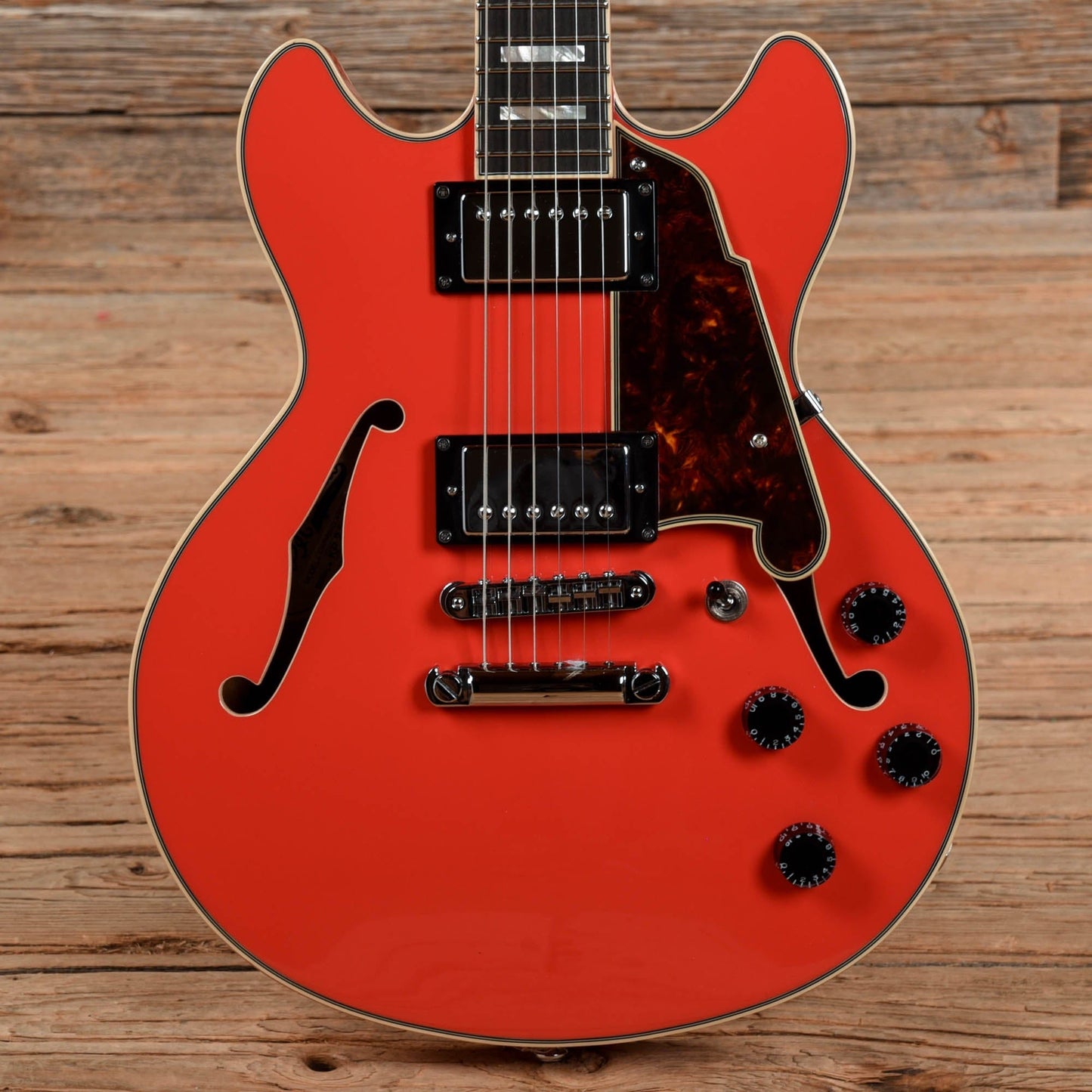 D'Angelico Premier Mini DC Fiesta Red 2020 Electric Guitars / Semi-Hollow