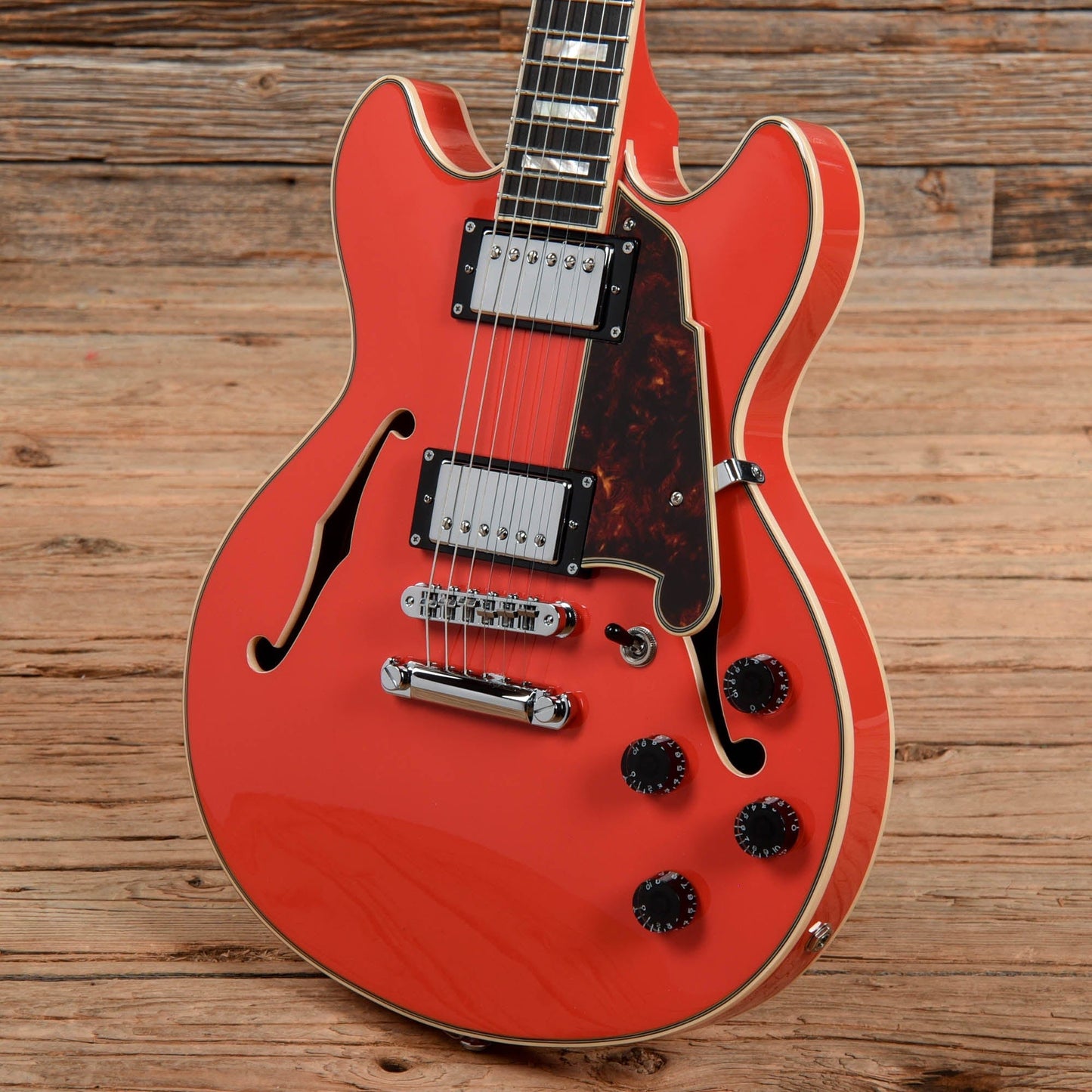 D'Angelico Premier Mini DC Fiesta Red 2020 Electric Guitars / Semi-Hollow