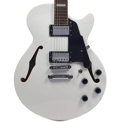 D'Angelico Premier SS Semi Hollow Single Cutaway White Stop Bar Tailpiece Electric Guitars / Semi-Hollow