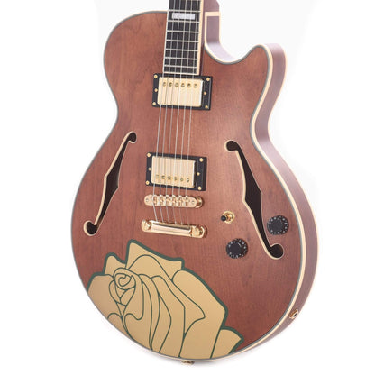 D'Angelico Premiere Grateful Dead SS Satin Walnut Electric Guitars / Semi-Hollow