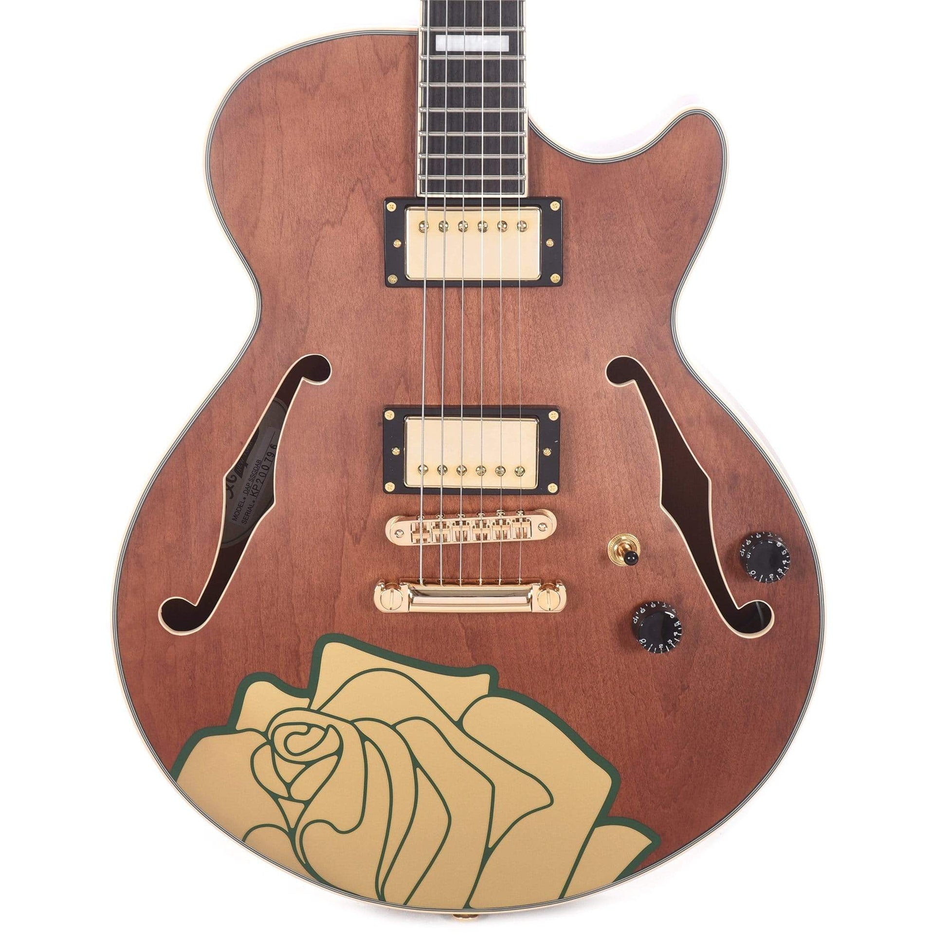 D'Angelico Premiere Grateful Dead SS Satin Walnut Electric Guitars / Semi-Hollow